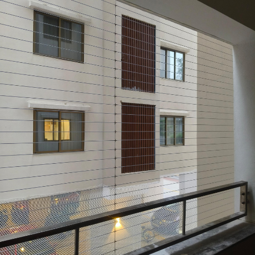 Invisible grill installation